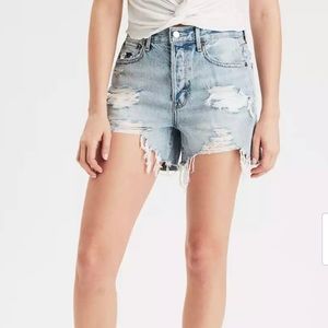 AE 90s Boyfriend Distressed Shorts